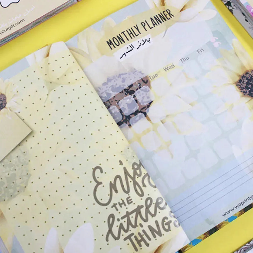 Agenda - ( 91 Papers -182 pages ) -Sunflowers - WE PRINT