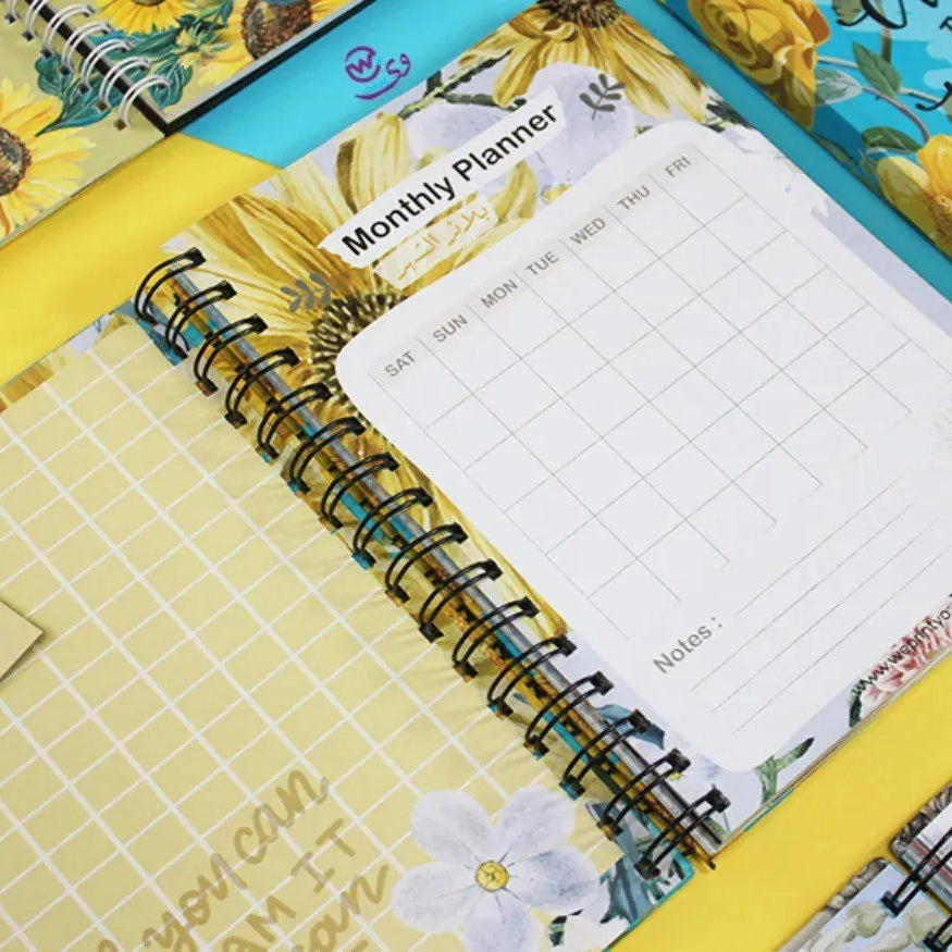 Agenda - ( 91 Papers -182 pages ) -Sunflowers - WE PRINT