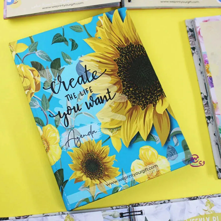 Agenda - ( 91 Papers -182 pages ) -Sunflowers - WE PRINT