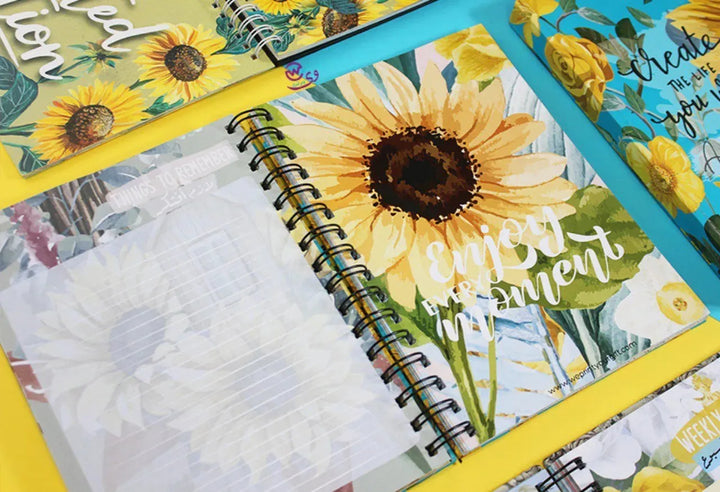 Agenda - ( 91 Papers -182 pages ) -Sunflowers - WE PRINT