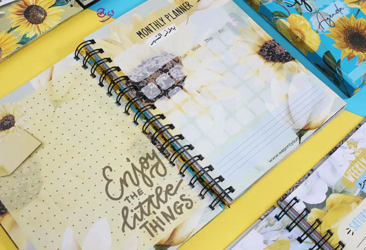 Agenda - ( 91 Papers -182 pages ) -Sunflowers - WE PRINT