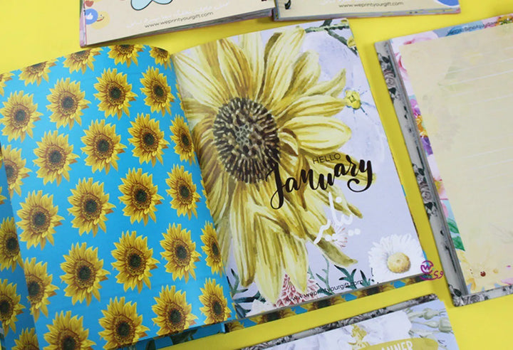 Agenda - ( 91 Papers -182 pages ) -Sunflowers - WE PRINT