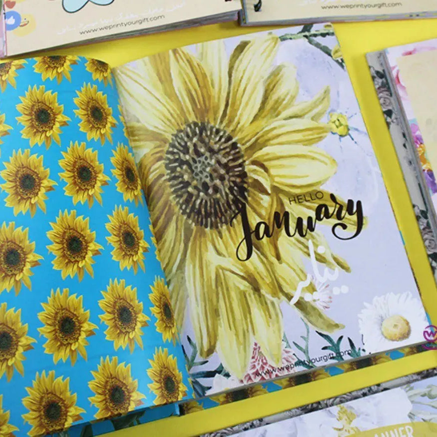 Agenda - ( 91 Papers -182 pages ) -Sunflowers - WE PRINT
