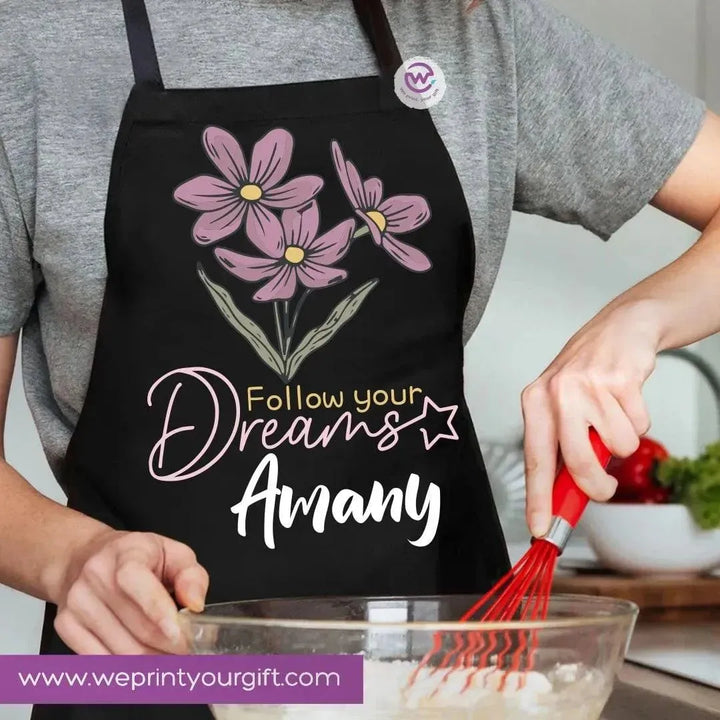 Apron- Names-flowers - WE PRINT