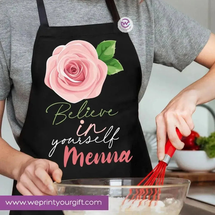 Apron- Names-flowers - WE PRINT