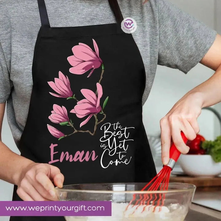 Apron- Names-flowers - WE PRINT