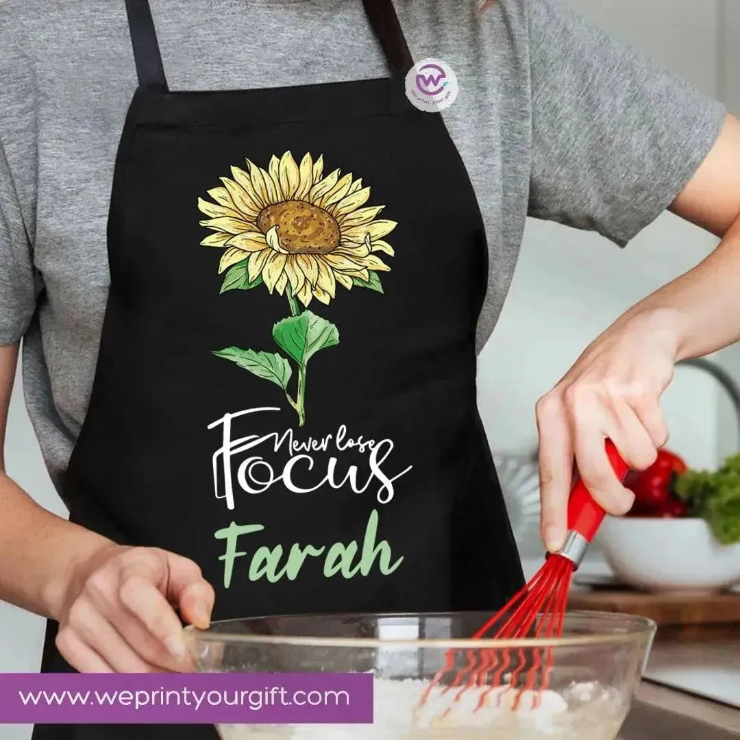 Apron- Names-flowers - WE PRINT