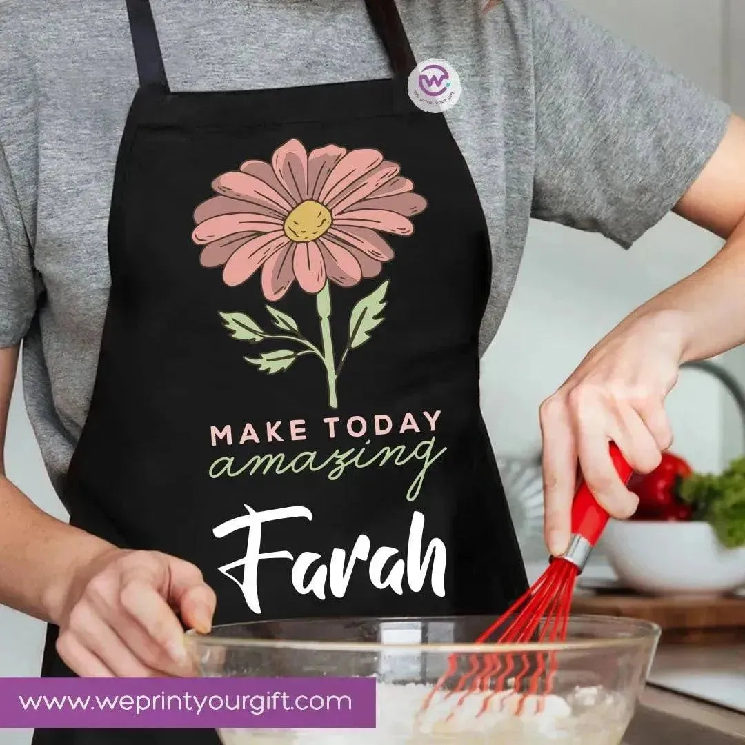Apron- Names-flowers - WE PRINT