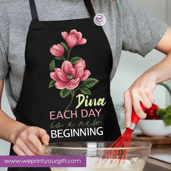 Apron- Names-flowers - WE PRINT