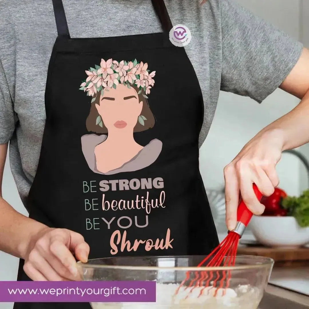 Apron- Names-flowers - WE PRINT