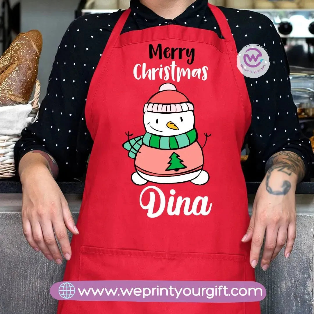 Apron-Snow man - WE PRINT