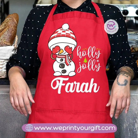 Apron-Snow man - WE PRINT