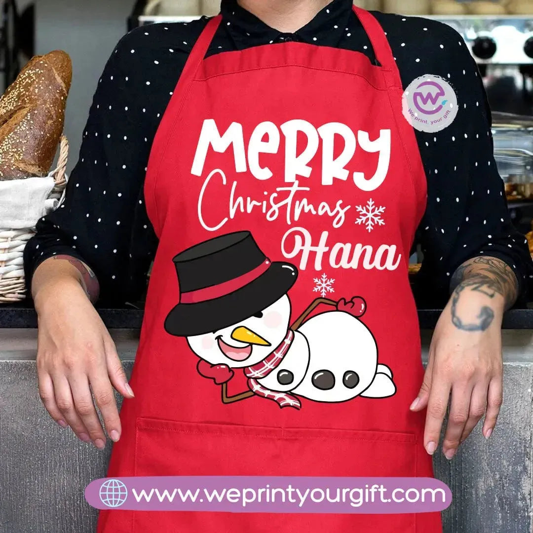 Apron-Snow man - WE PRINT