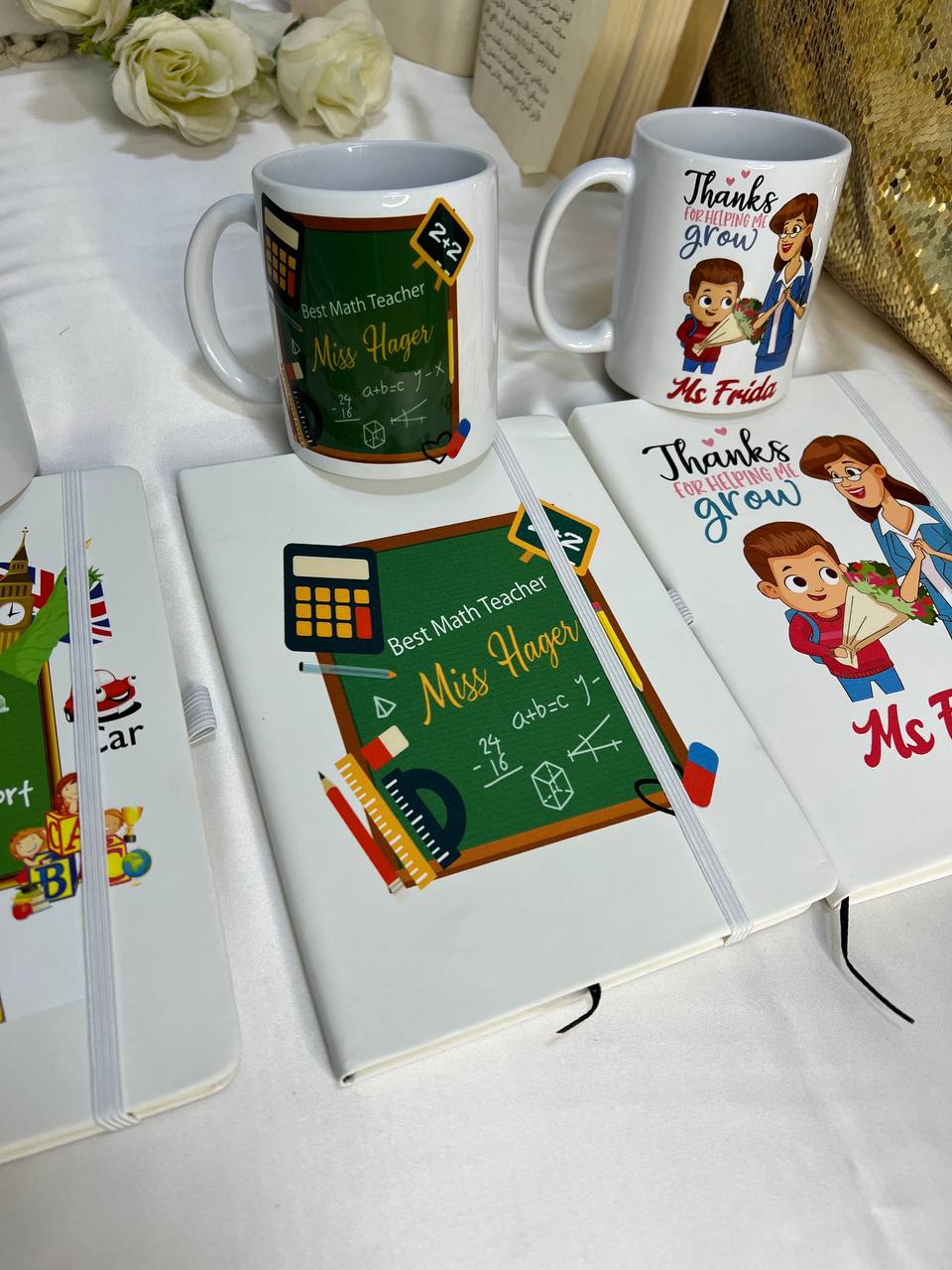 White Notebook with Elastic Band - Buy 2 Get 1 Free