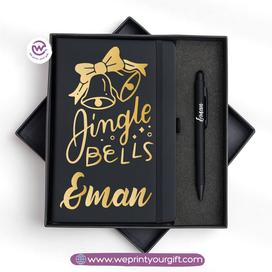 Christmas Special – Personalized Notebook & Engraved Pen Gift Box