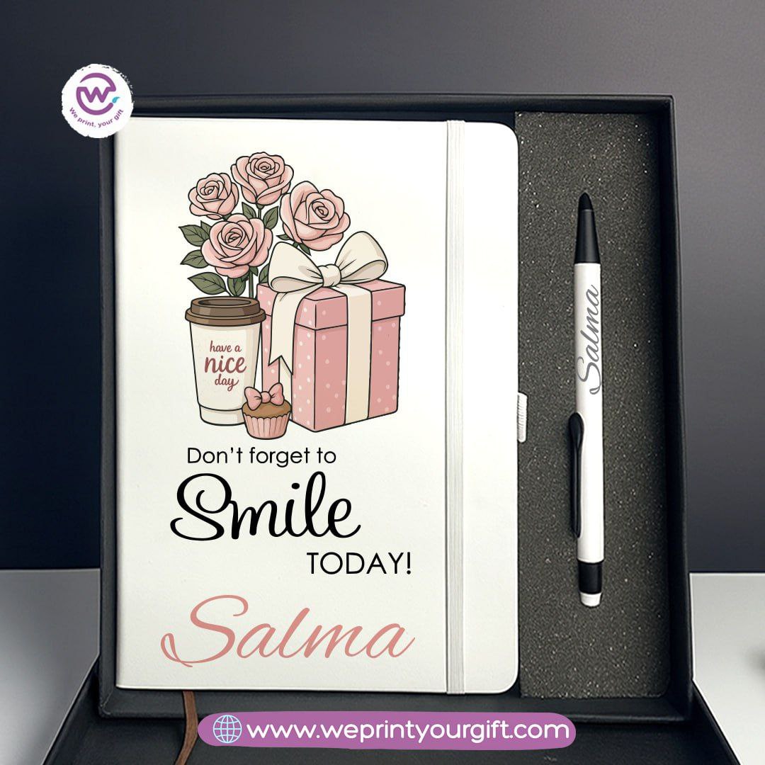 Digital Art Motivational Gift Box – Personalized Notebook & Engraved Pen