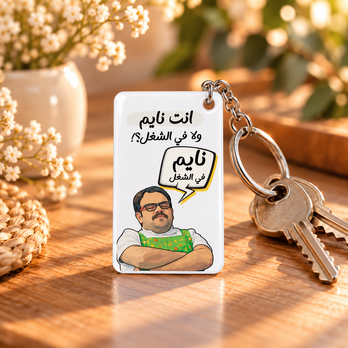 Egyptian Movie & TV Comics Clear Acrylic Keychain | Single-Sided Print (Round / Rectangle)