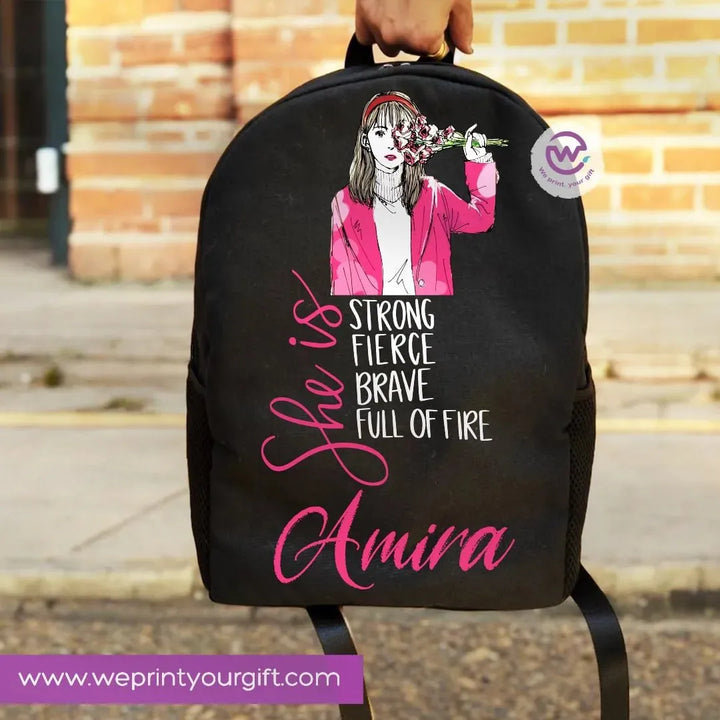 Backpack- English Inspirational quotes - WE PRINT