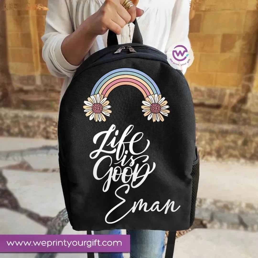 Backpack- English quotes-A - WE PRINT