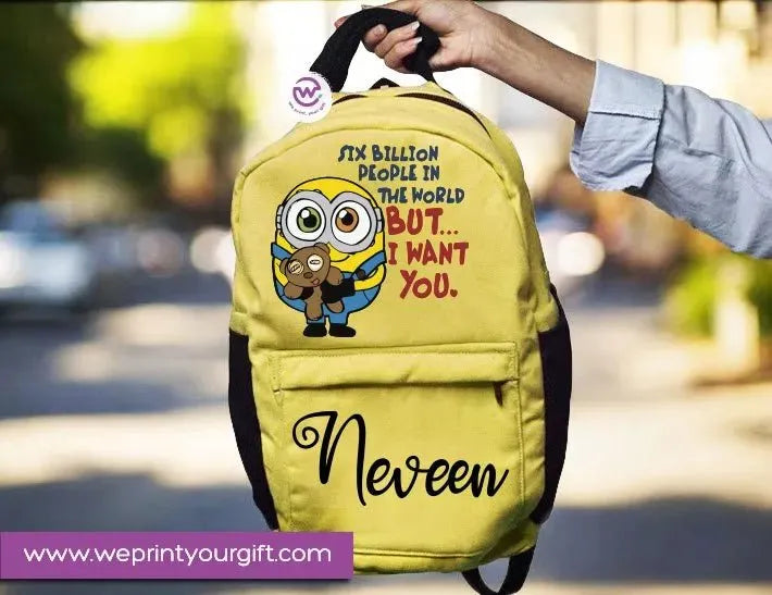 Backpack- Minions-New - WE PRINT