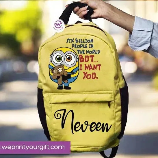 Backpack- Minions-New - WE PRINT
