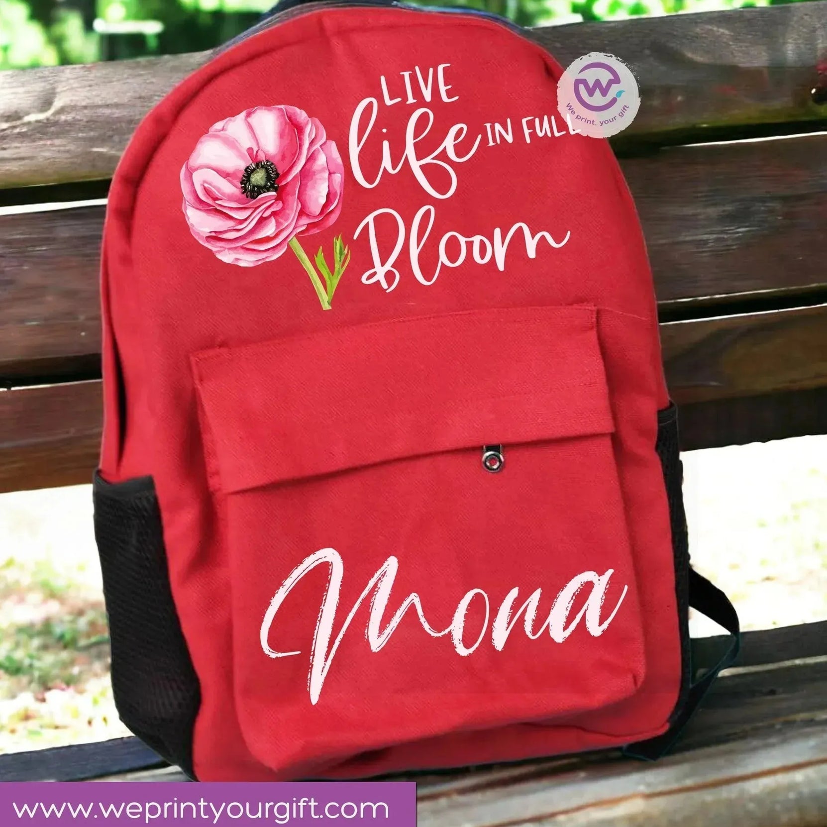 Backpack-Motivational quotes - WE PRINT