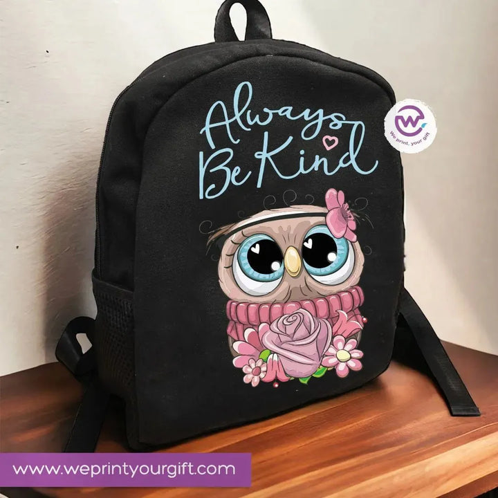 Backpack- owl - WE PRINT