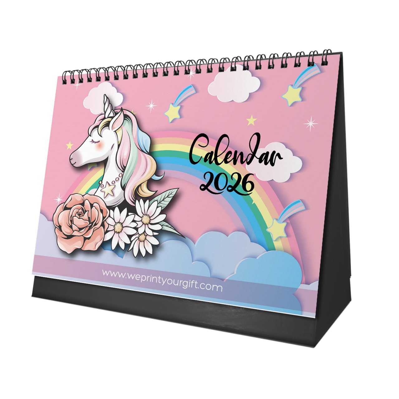 Unicorn Desk Calendar 2026