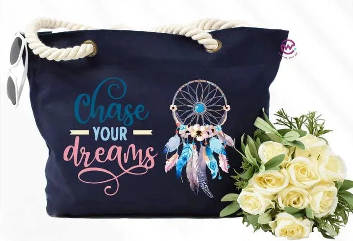 Beach -Bag- Dream Catcher - WE PRINT