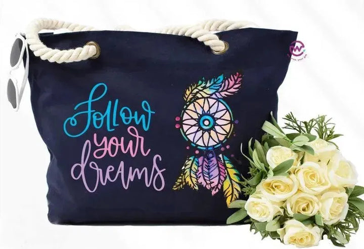 Beach -Bag- Dream Catcher - WE PRINT