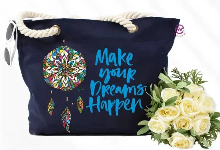 Beach -Bag- Dream Catcher - WE PRINT