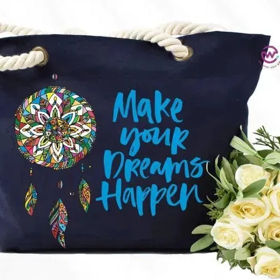 Beach -Bag- Dream Catcher - WE PRINT