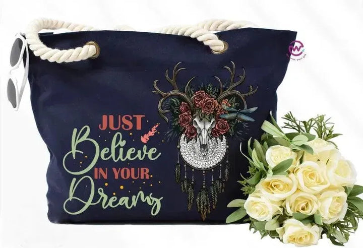 Beach -Bag- Dream Catcher - WE PRINT