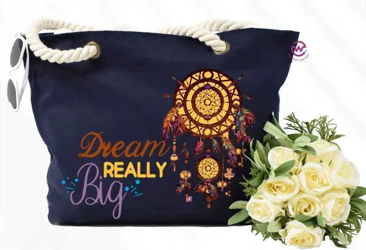 Beach -Bag- Dream Catcher - WE PRINT