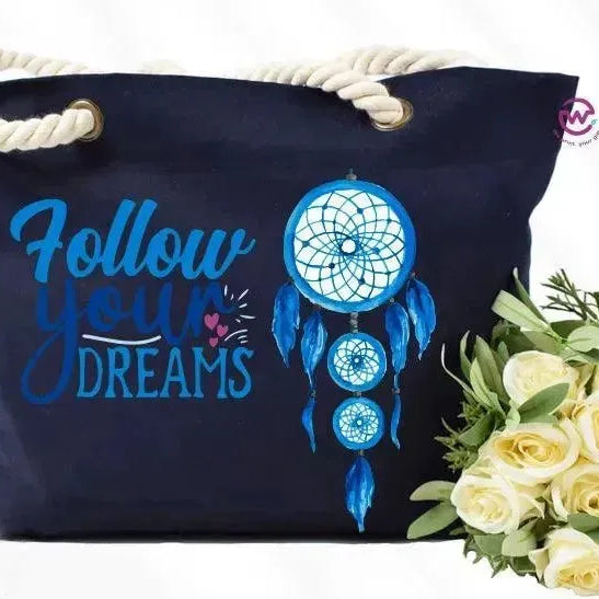 Beach -Bag- Dream Catcher - WE PRINT