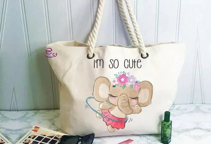 Beach -Bag- Elephant - WE PRINT