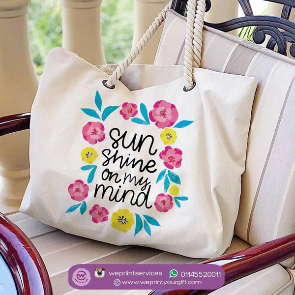 Beach-Bag -Floral Designs - WE PRINT