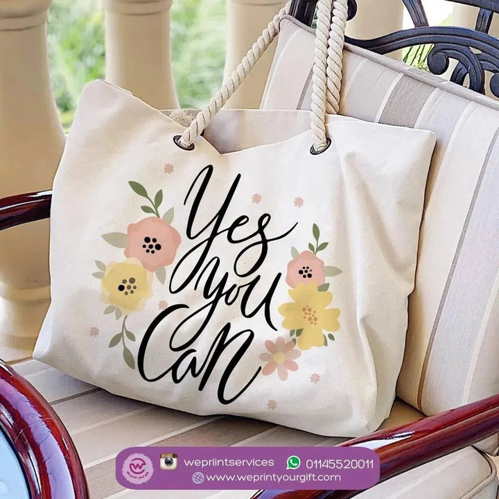 Beach-Bag -Floral Designs - WE PRINT