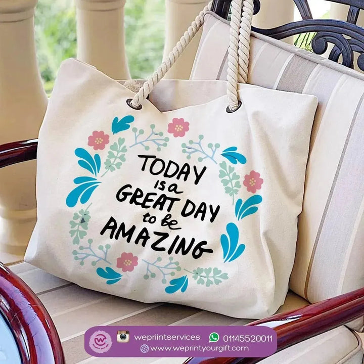 Beach-Bag -Floral Designs - WE PRINT