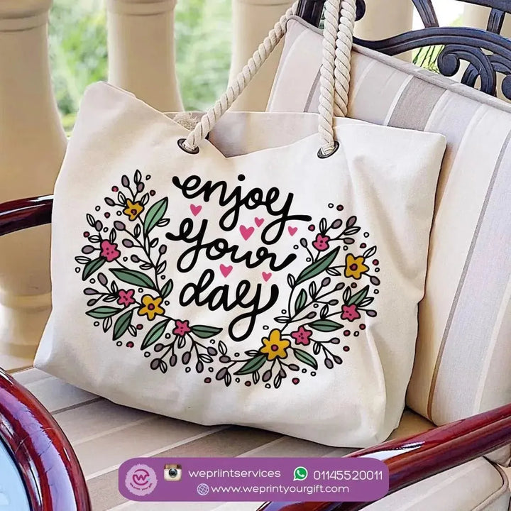 Beach-Bag -Floral Designs - WE PRINT