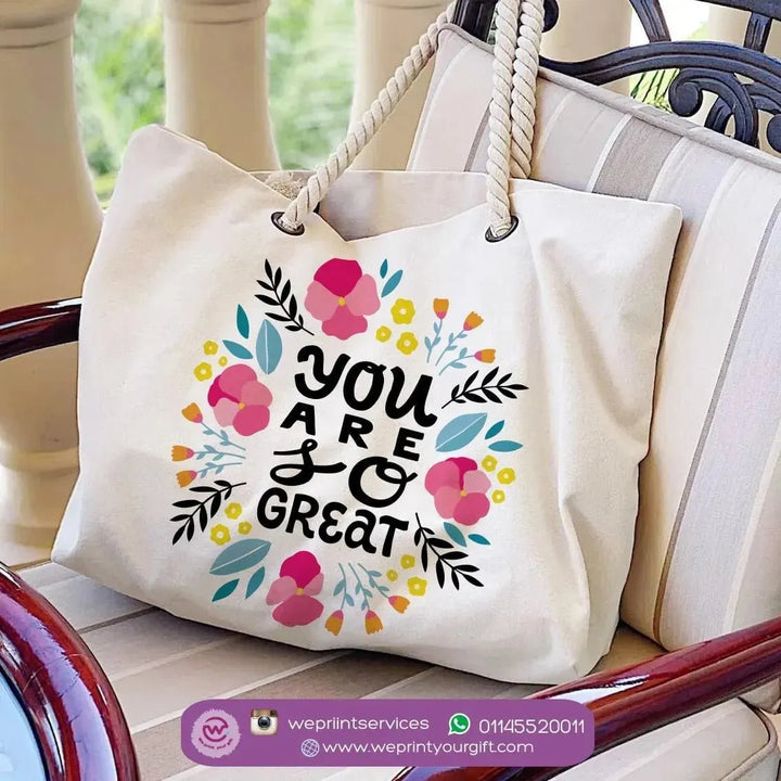 Beach-Bag -Floral Designs - WE PRINT