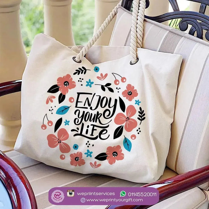 Beach-Bag -Floral Designs - WE PRINT