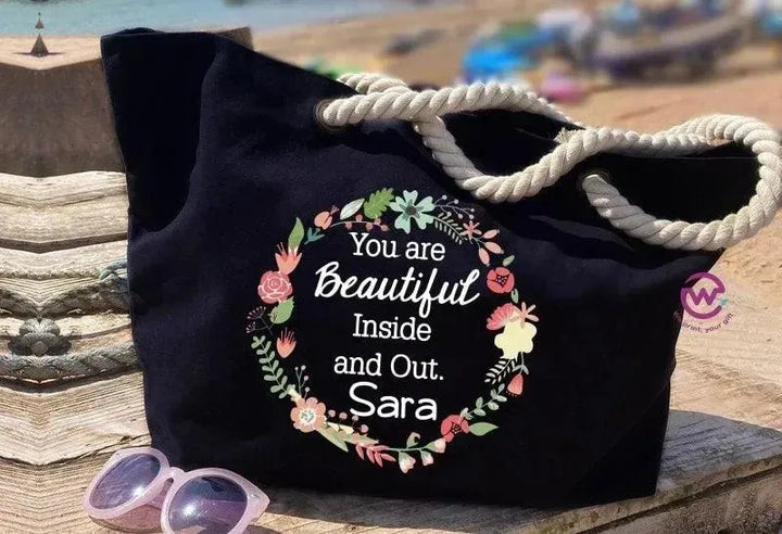 Beach -Bag-Motivation-Names - WE PRINT