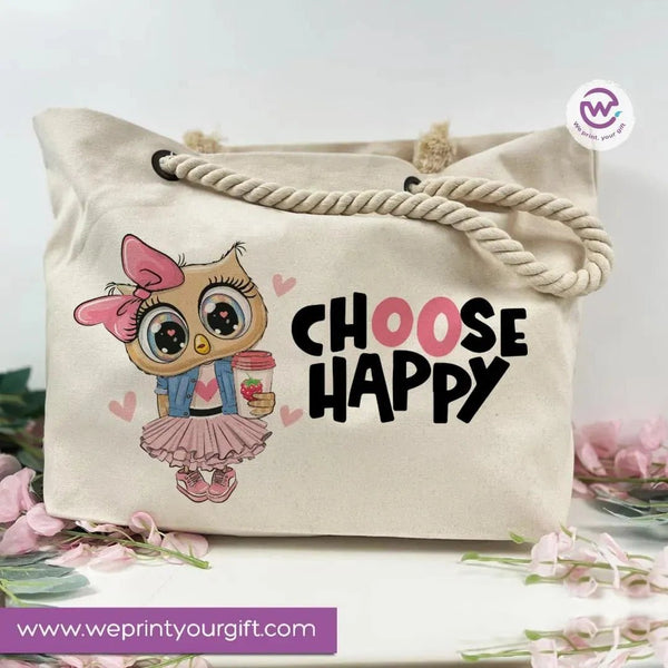 Beach-Bag -Owl - WE PRINT