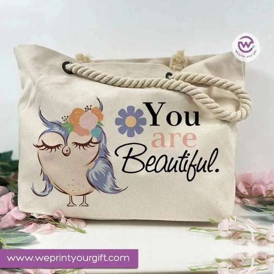 Beach-Bag -Owl - WE PRINT