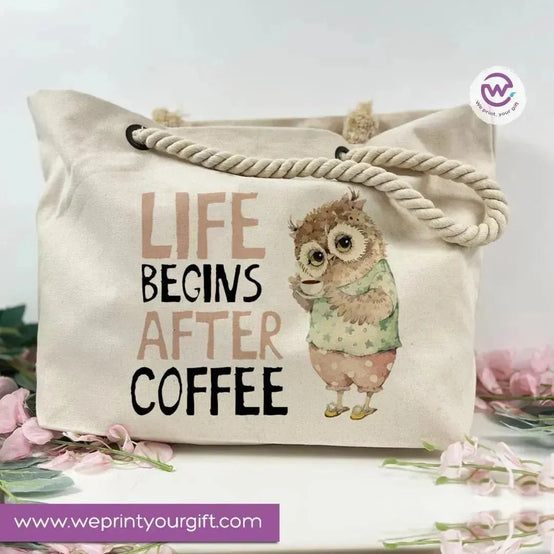 Beach-Bag -Owl - WE PRINT