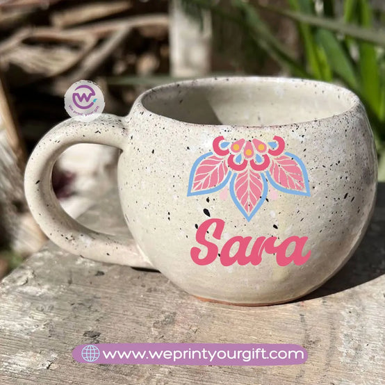 Bowl Marble Pottery Mug- Names - WE PRINT