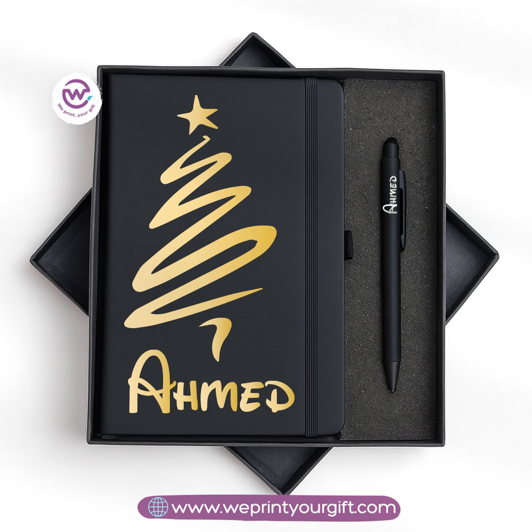 Christmas Special – Personalized Notebook & Engraved Pen Gift Box