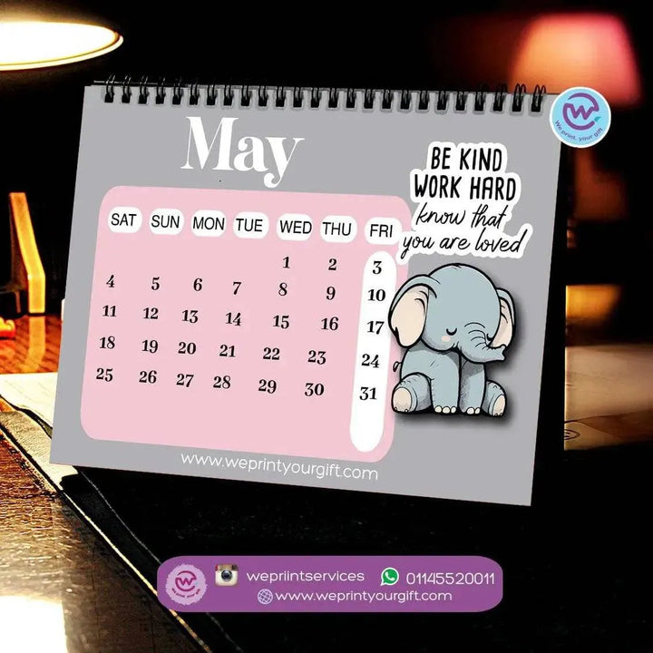 Calendar - Elephant - WE PRINT