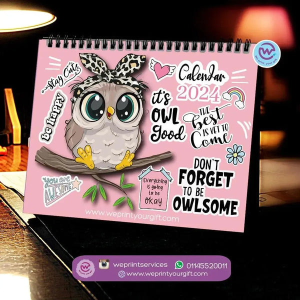 Calendar - owl - WE PRINT